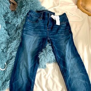 American eagle blue skinny jeans